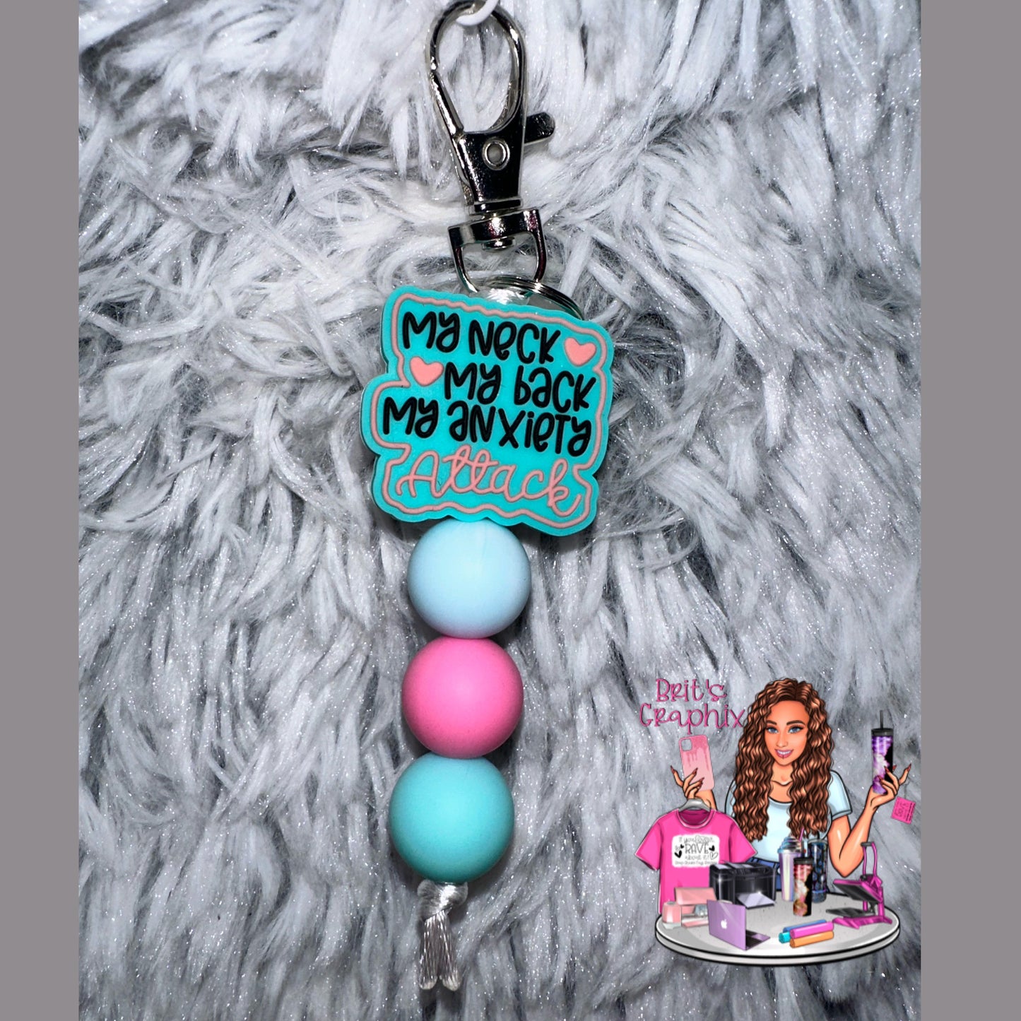 Blue Cow Print Wristlet w/ or w/o extension