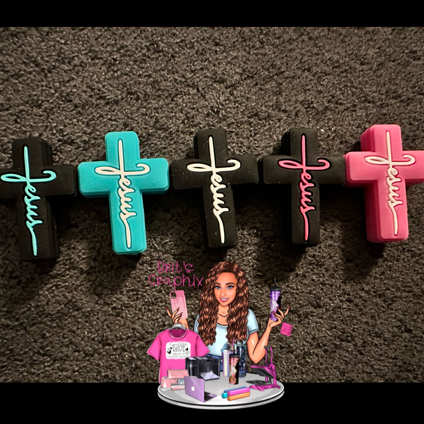 Cross Jesus Keychain