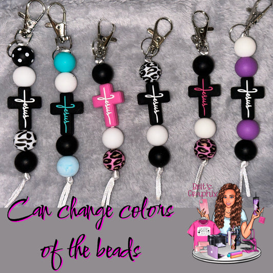 Cross Jesus Keychain