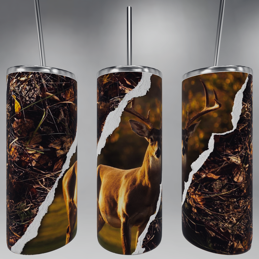 Ripped Deer Tumbler