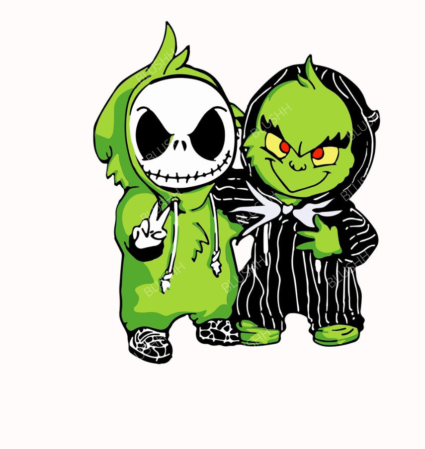 Skeleton an Green Man
