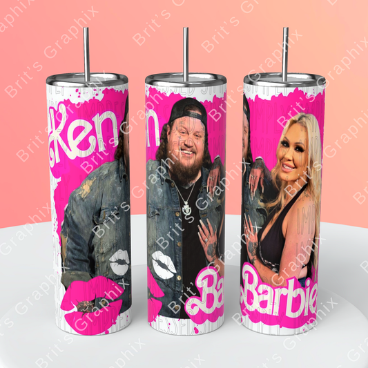 JR an BXO Barbie an Ken tumbler