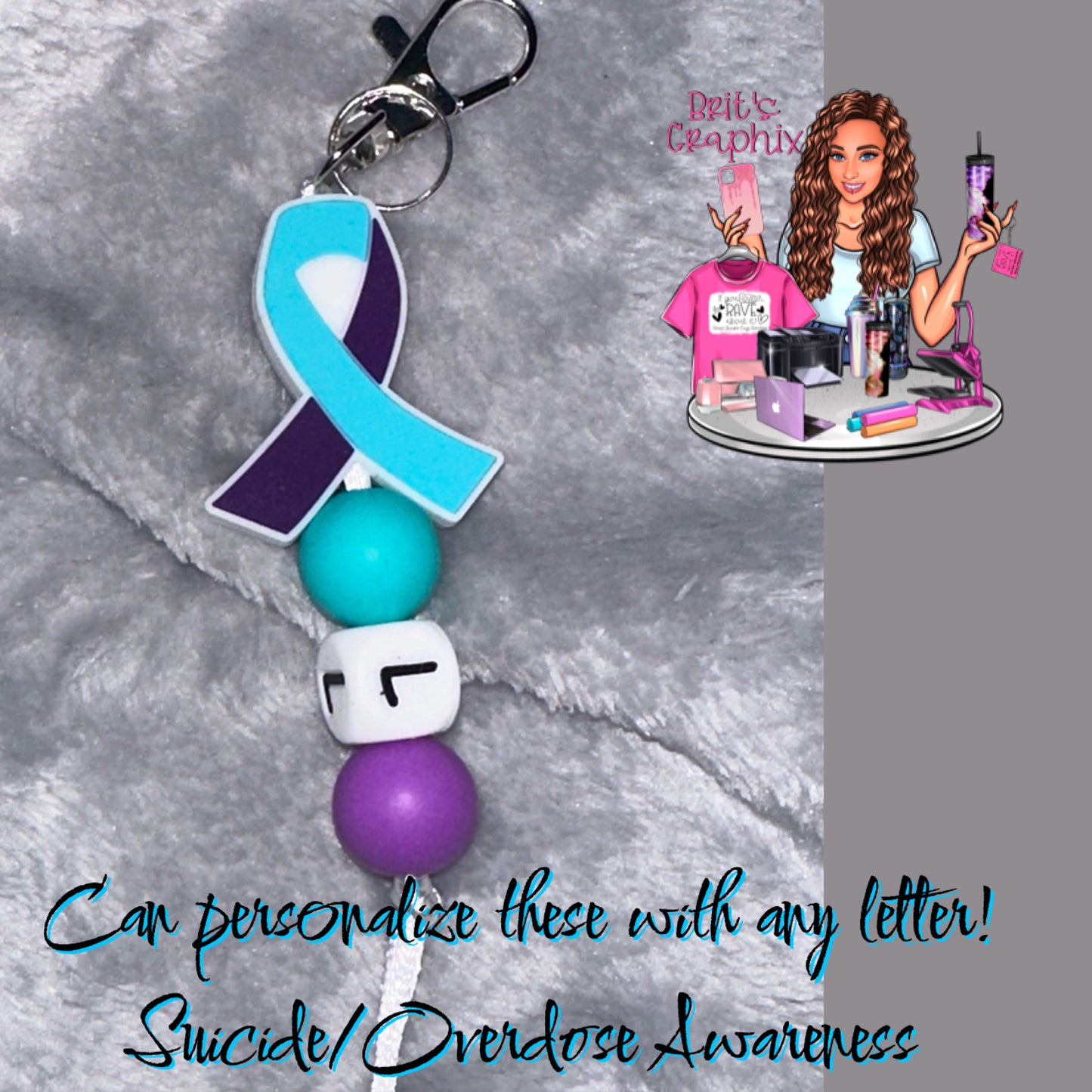 Overdose/Suicide Awareness Keychain
