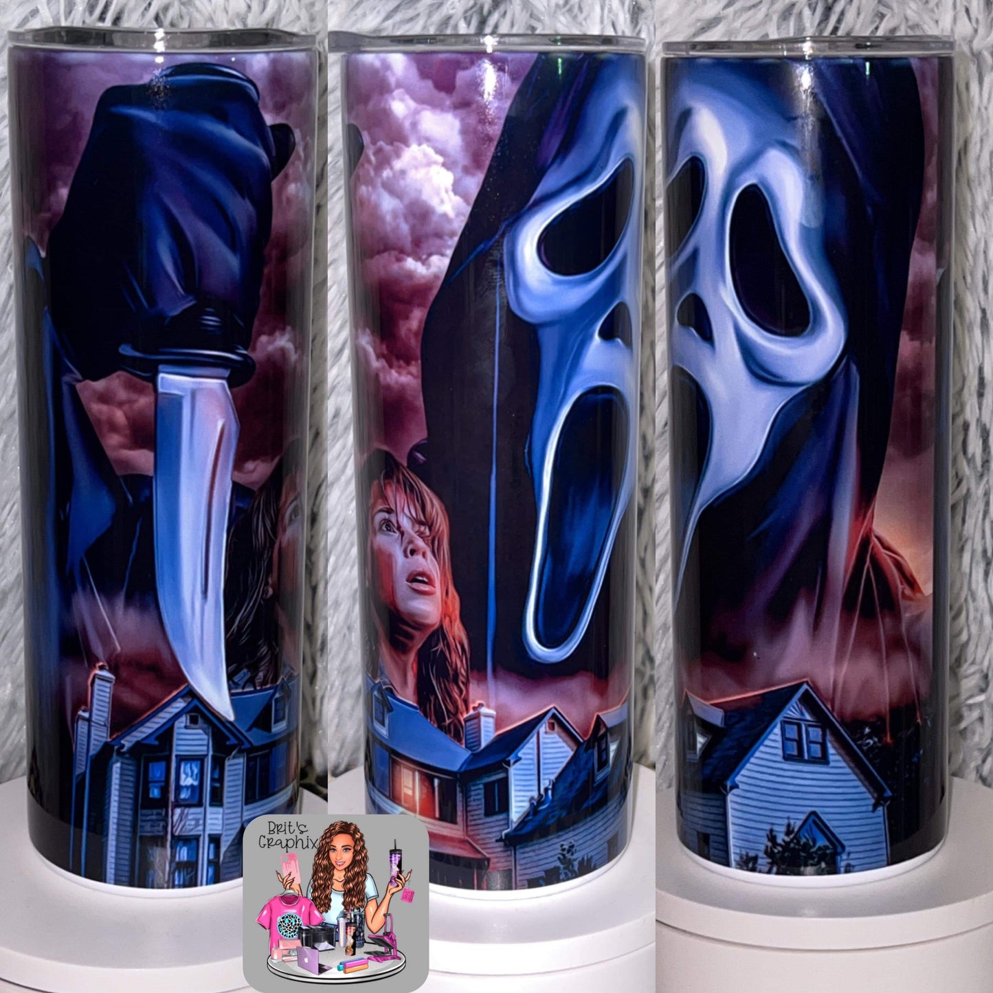 Ghost face Tumbler
