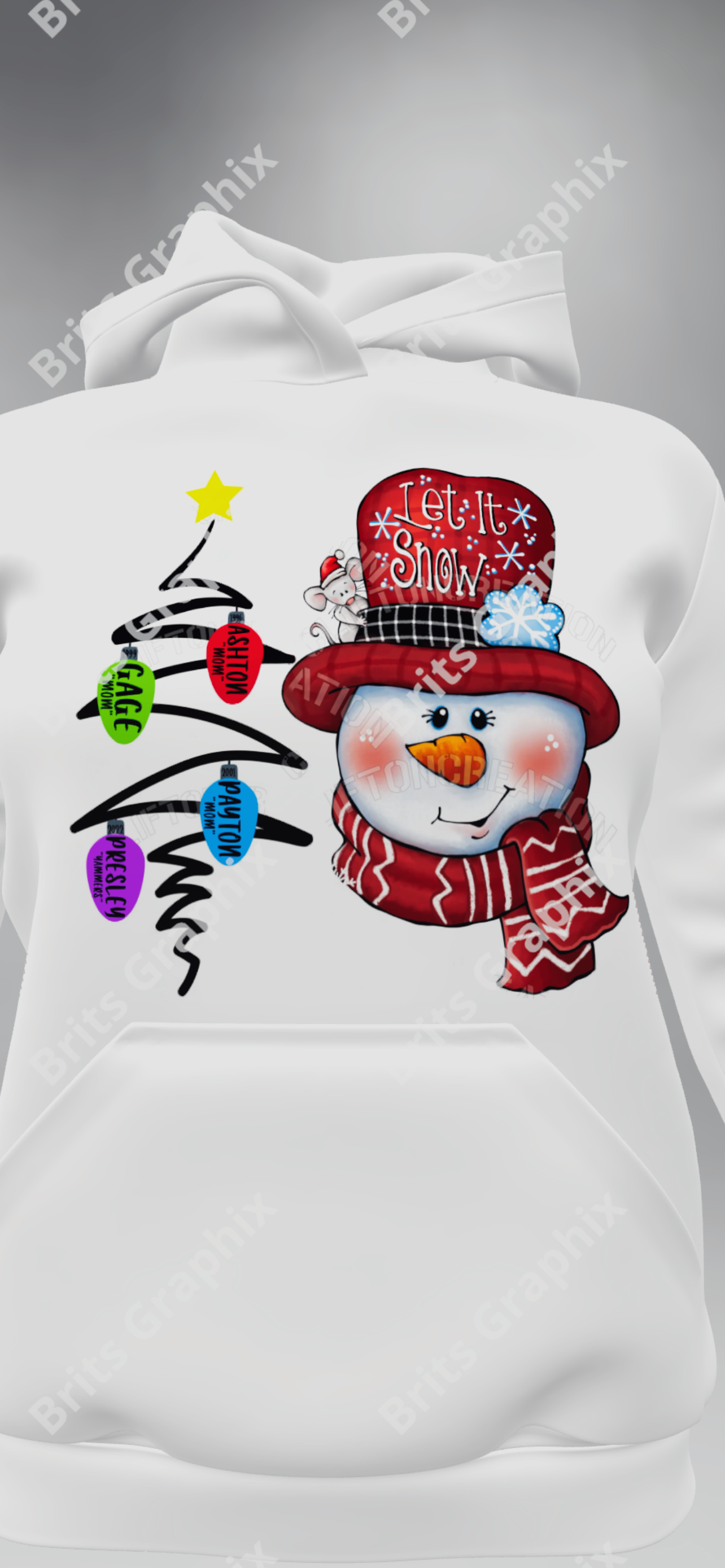 Personalized Snowman
